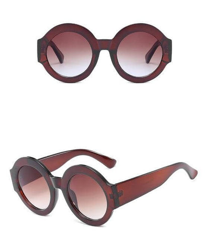 Stylish Red Green Circle Shade Sunglasses