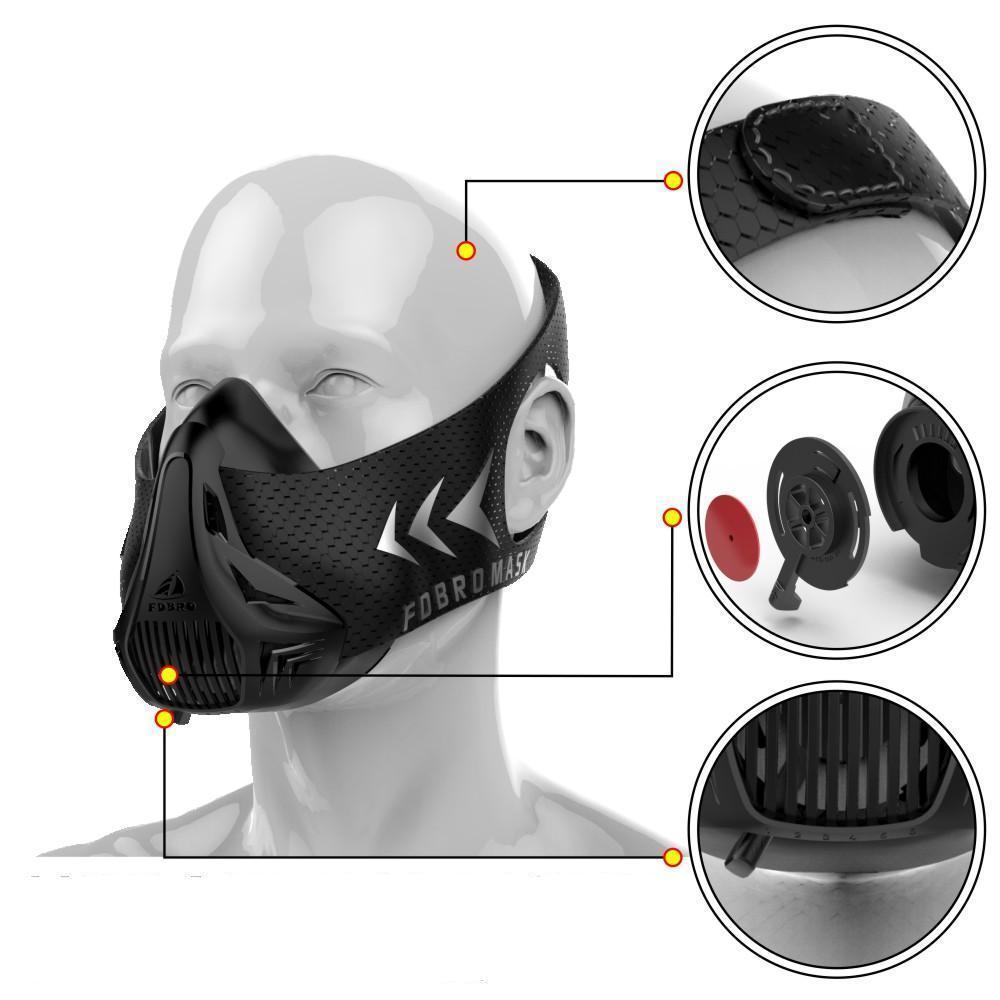 High Altitude Training Mask For Fitness Workouts - Fesara
