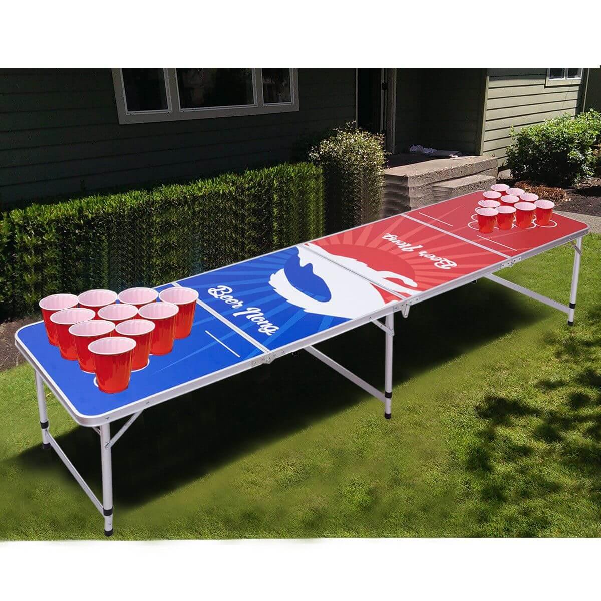 Compact 8FT Collapsible Table Tennis Game Set - Fesara