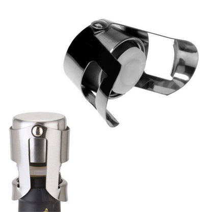 Premium Wine Bottle Plug with Stainless Steel Finish