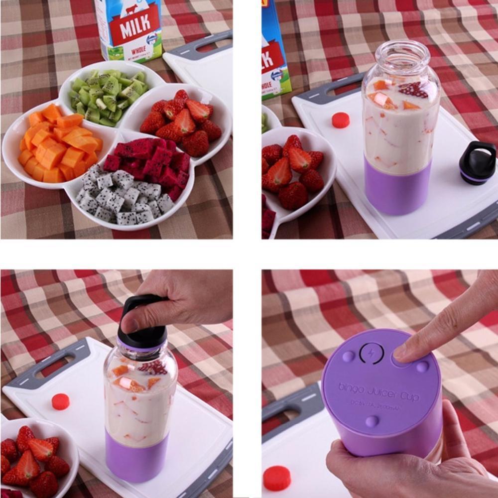 Compact USB Rechargeable Portable Blender Bottle Mixer
