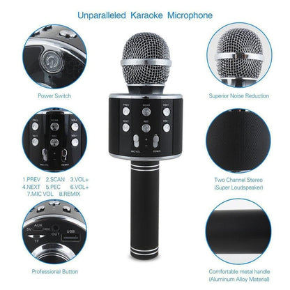 Portable Bluetooth Karaoke Mic - Fesara
