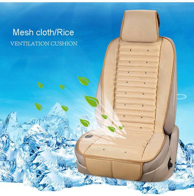 Cooling Car Seat Cushion with Built-In Electric Fan - Fesara
