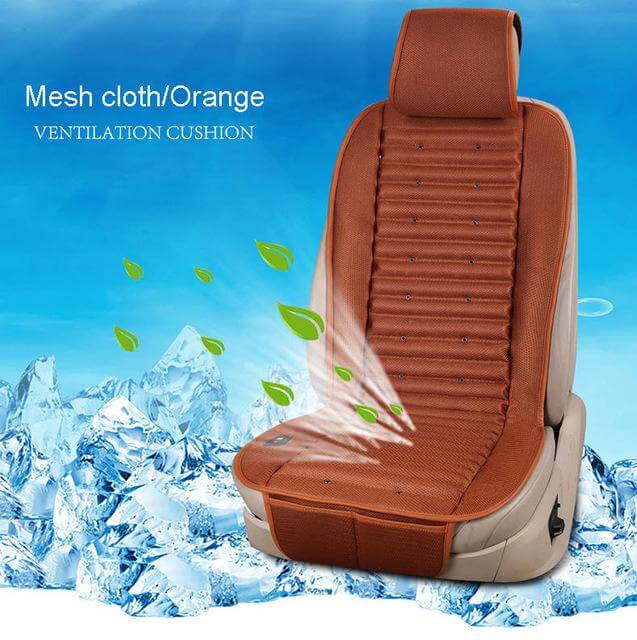Cooling Car Seat Cushion with Built-In Electric Fan