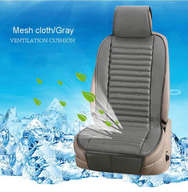 Cooling Car Seat Cushion with Built-In Electric Fan