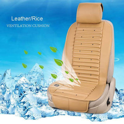 Cooling Car Seat Cushion with Built-In Electric Fan