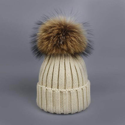 Cozy Faux Fur Beanie Scarf Set