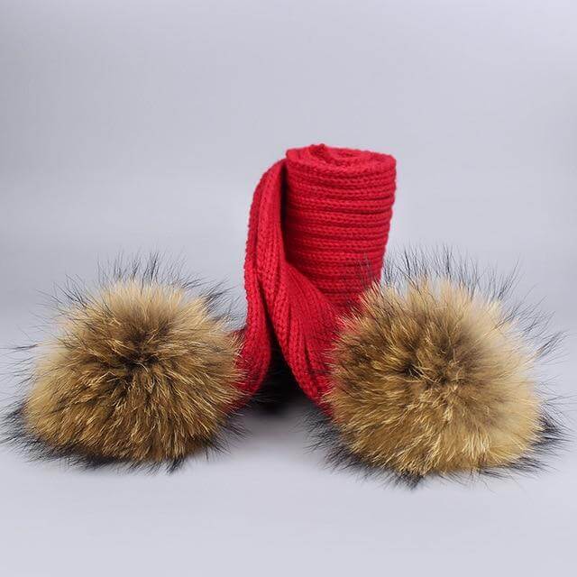 Cozy Faux Fur Beanie Scarf Set