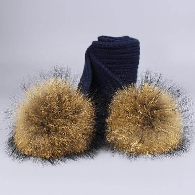 Cozy Faux Fur Beanie Scarf Set