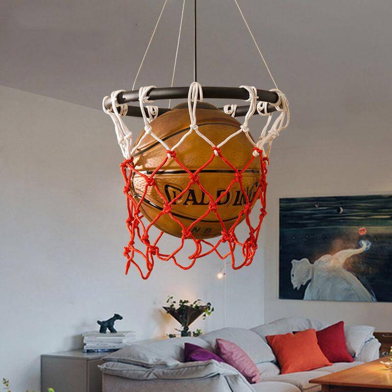 Retro Style Basketball Pendant Light Lamp