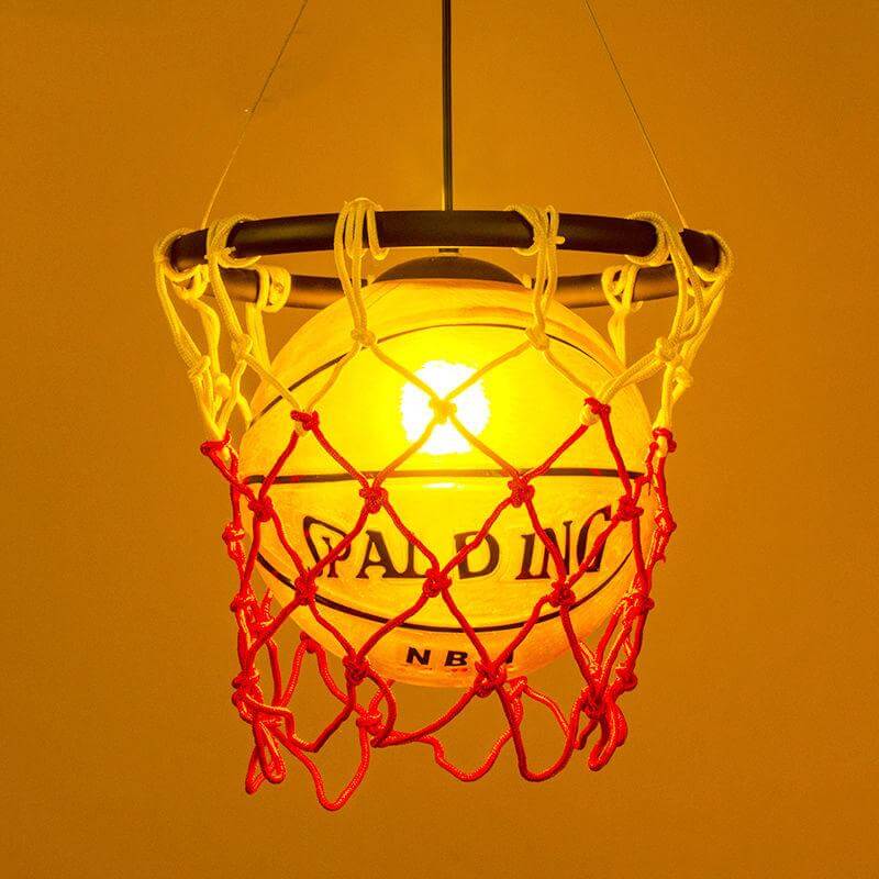 Retro Style Basketball Pendant Light Lamp