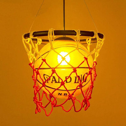 Retro Style Basketball Pendant Light Lamp