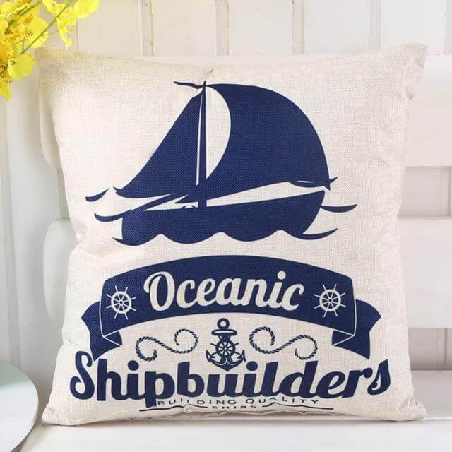 Vintage Map Printed Pillow Covers