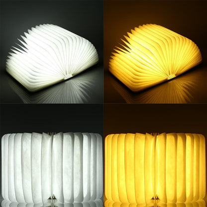 Portable Wooden LED Desk Night Light with USB Charging - Fesara