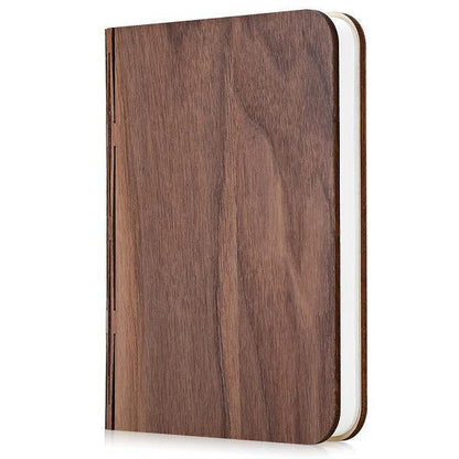 Portable Wooden LED Desk Night Light with USB Charging