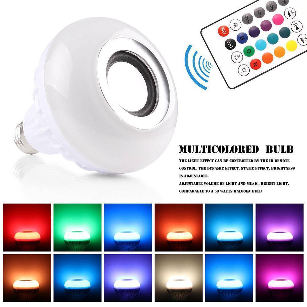 Compact Bluetooth LED Speaker Light Bulb