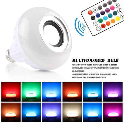 Compact Bluetooth LED Speaker Light Bulb