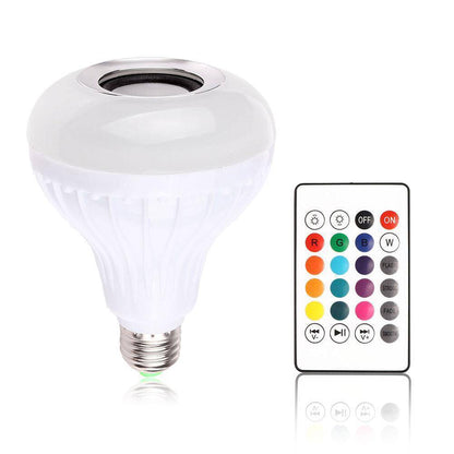 Compact Bluetooth LED Speaker Light Bulb - Fesara