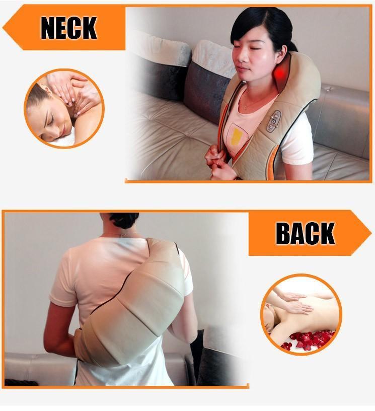 Heated U Shaped Neck and Back Massage Cushion