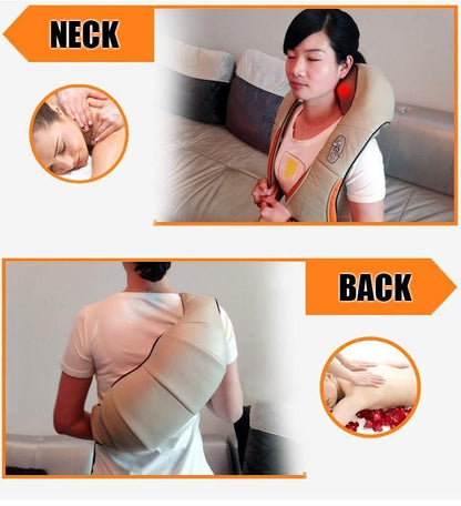 Heated U Shaped Neck and Back Massage Cushion