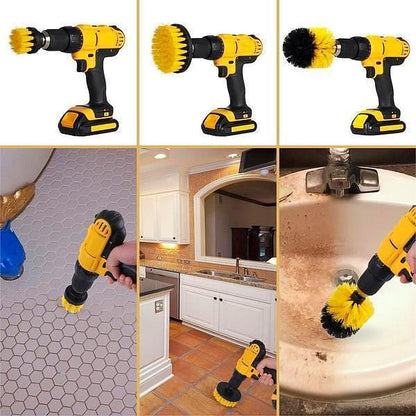 Heavy Duty Drill Cleaning Brush Attachment Set