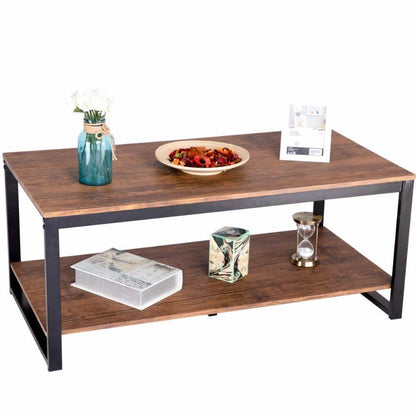 Stylish Iron Rectangular Living Room Coffee Table