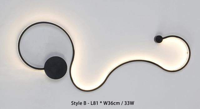 Unique Round Surface Mount LED Ceiling Light Fixture - Fesara