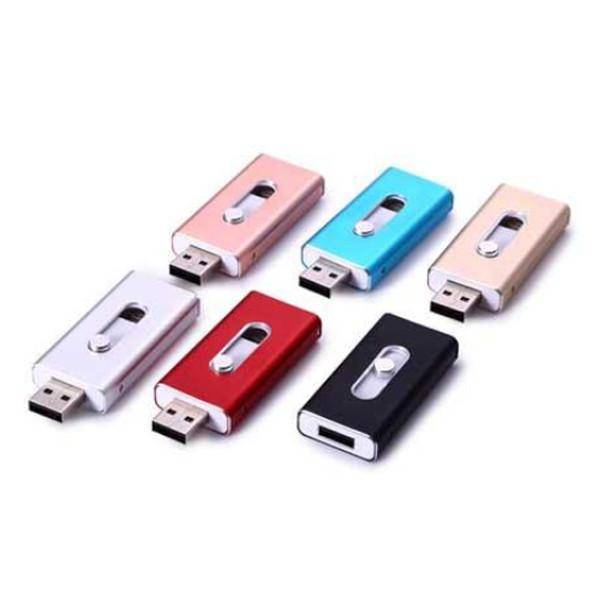 Compact Dual USB Flash Drive for iPhone