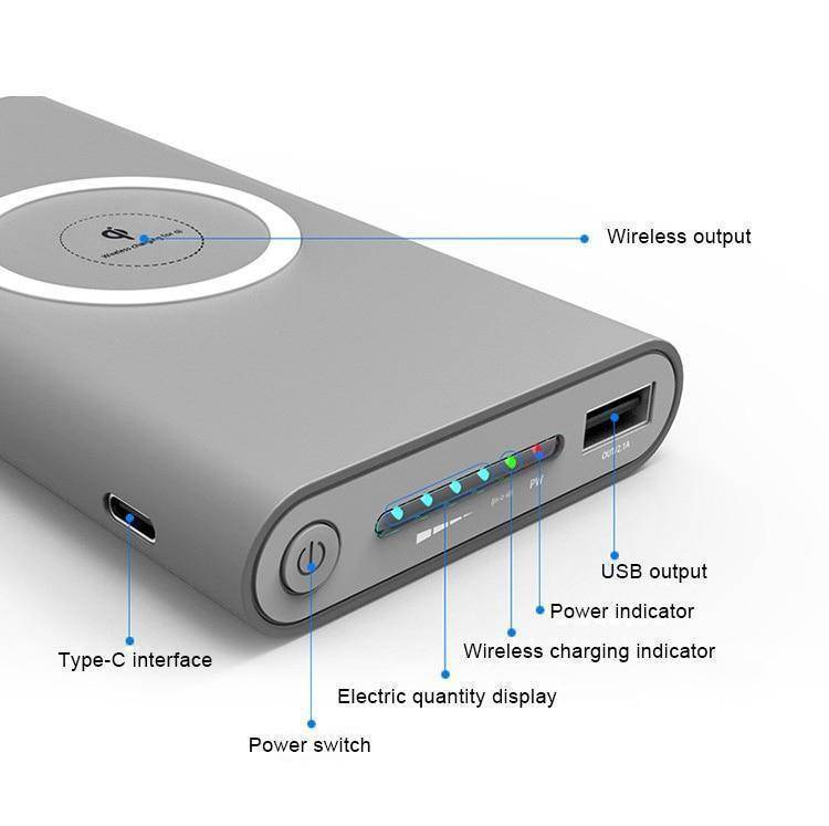 Portable Wireless Charging Power Bank for Phone