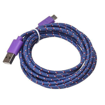 Colorful 10Ft Fabric iPhone Lightning Charging Cable