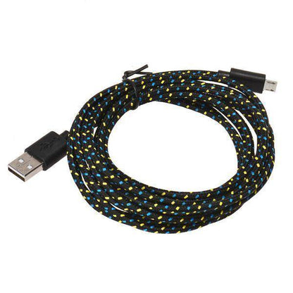 Colorful 10Ft Fabric iPhone Lightning Charging Cable - Fesara