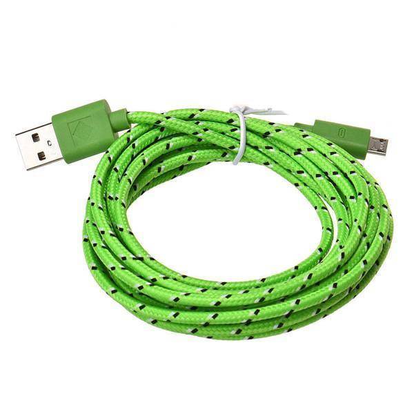 Colorful 10Ft Fabric iPhone Lightning Charging Cable