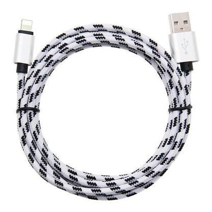 Colorful 10Ft Fabric iPhone Lightning Charging Cable