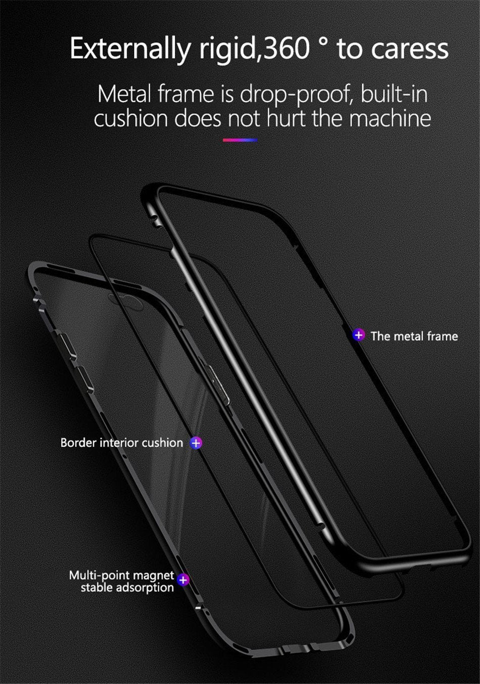 Strong Phone Case with Magnetic Closure