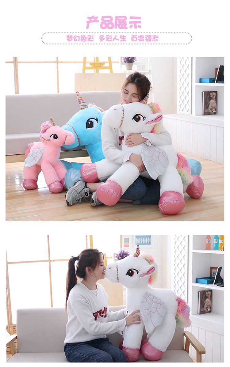 Large Soft Stuffed Unicorn Horse Plush Toys