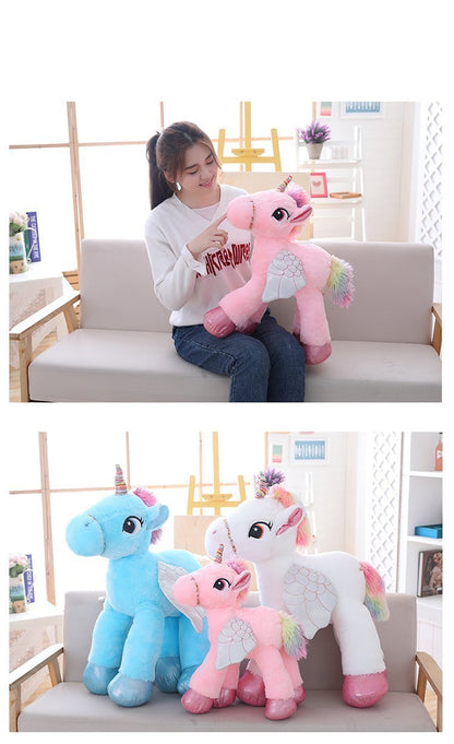 Big Cuddly Unicorn Stuffed Animal Toy - Fesara