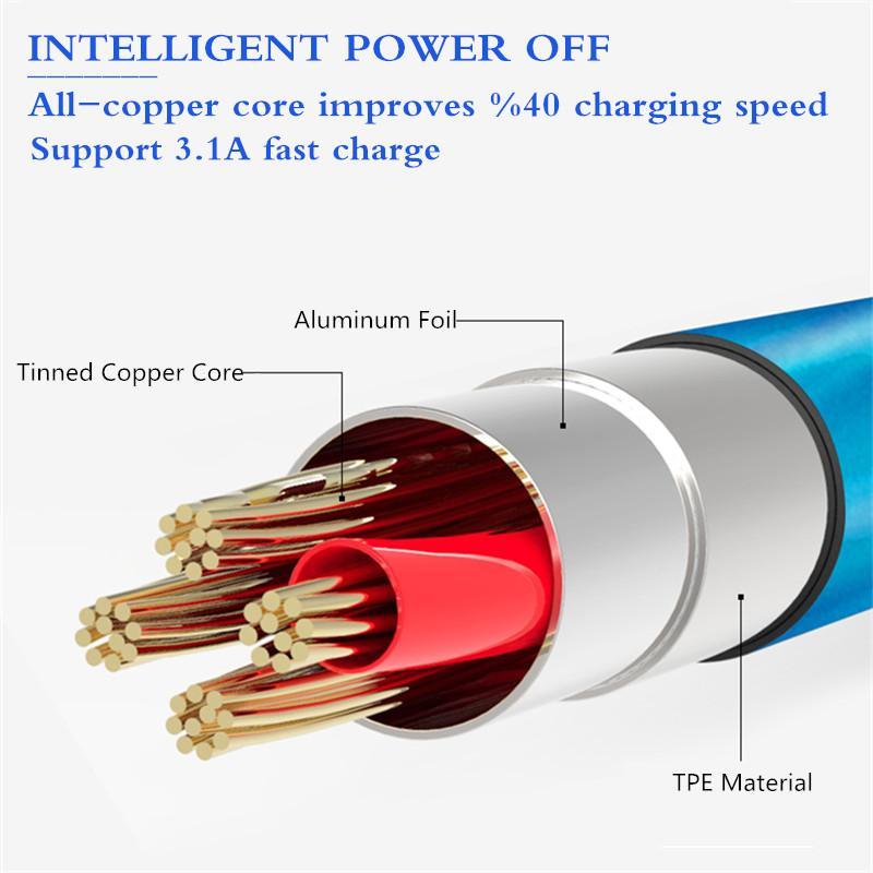 Bright LED USB Charging Cord