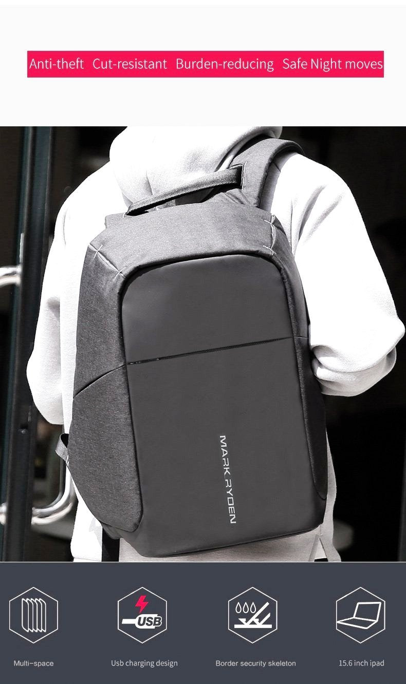 Secure Travel Laptop Backpack Bag