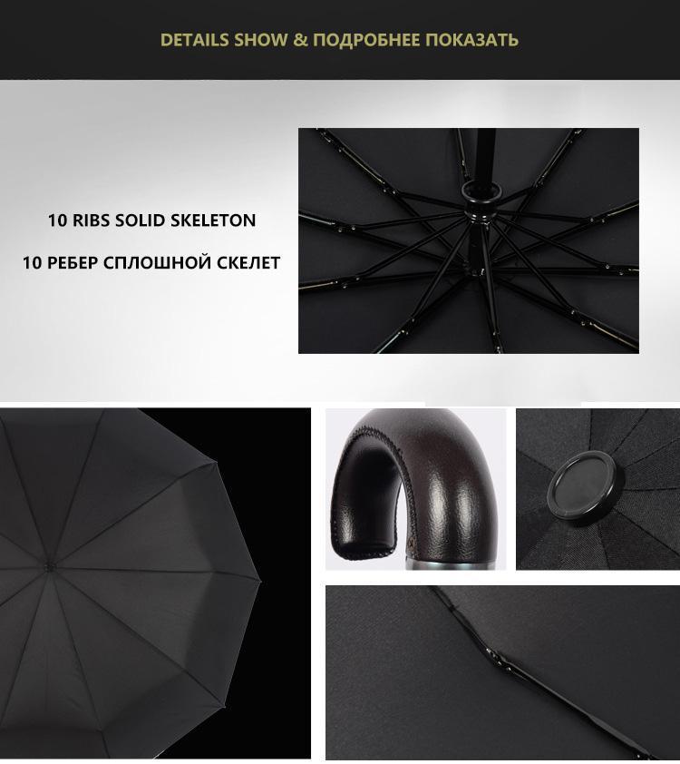 High Quality Classic Automatic Windproof Umbrella