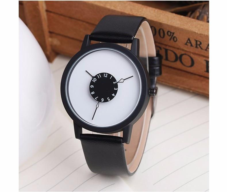 Elegant Real Leather Fashion Women's Wrist Watch