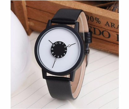 Elegant Real Leather Fashion Women's Wrist Watch