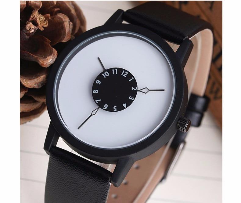 Elegant Real Leather Fashion Women's Wrist Watch