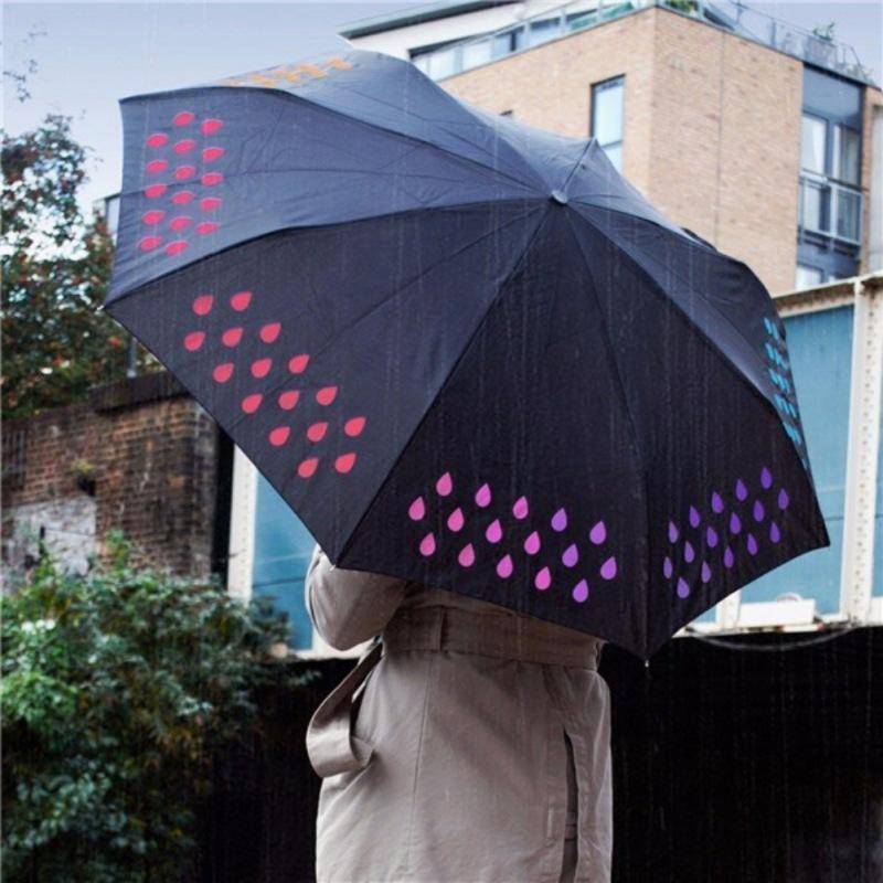 Colorful 3 Fold Windproof Umbrella