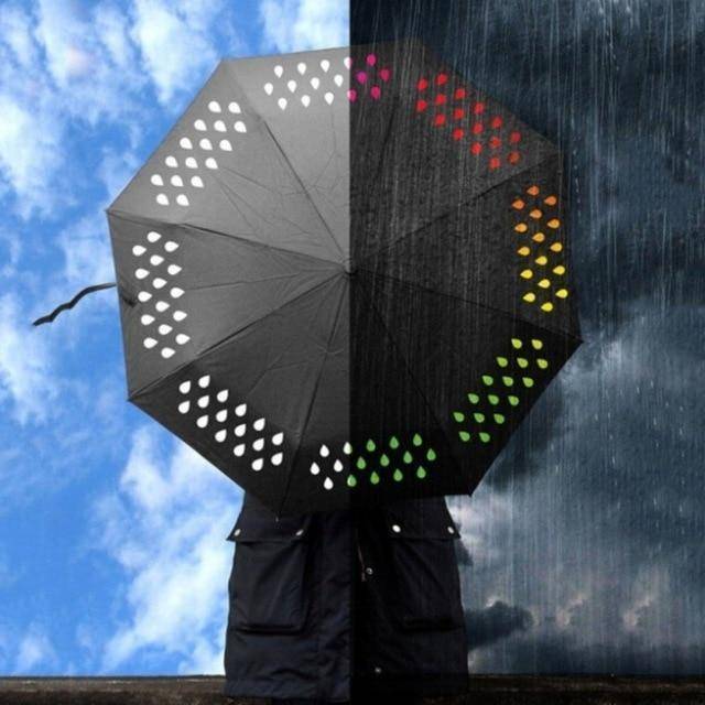 Colorful 3 Fold Windproof Umbrella - Fesara