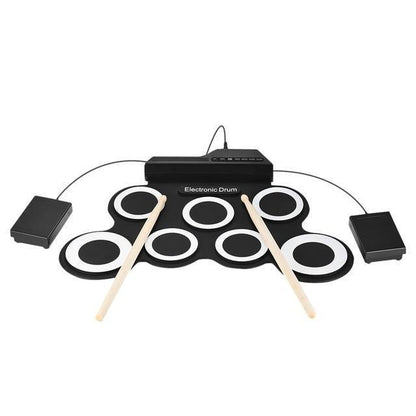 Compact Roll Up Drum Kit with Silicone Pads