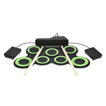Compact Roll Up Drum Kit with Silicone Pads - Fesara