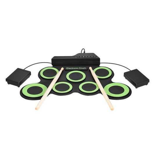 Compact Roll Up Drum Kit with Silicone Pads - Fesara