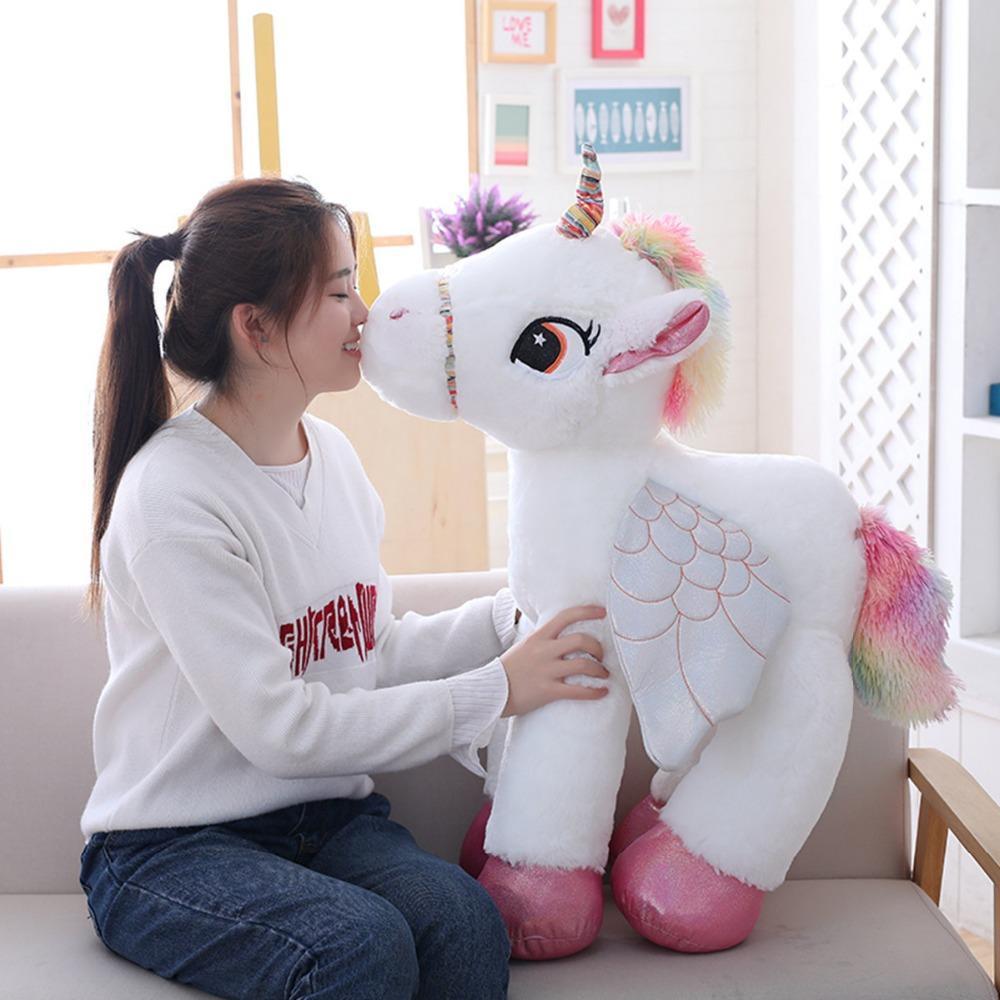 Large Soft Stuffed Unicorn Horse Plush Toys - Fesara