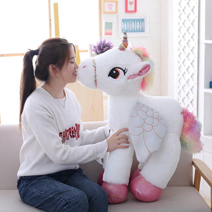 Large Soft Stuffed Unicorn Horse Plush Toys - Fesara