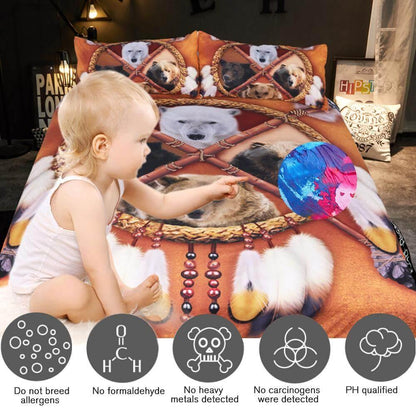 Soft 3D Wildlife Dreamcatcher Bed Set